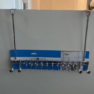 Inter Design over door tie/belt rack, silver 24 hooks. NEW with Tags.